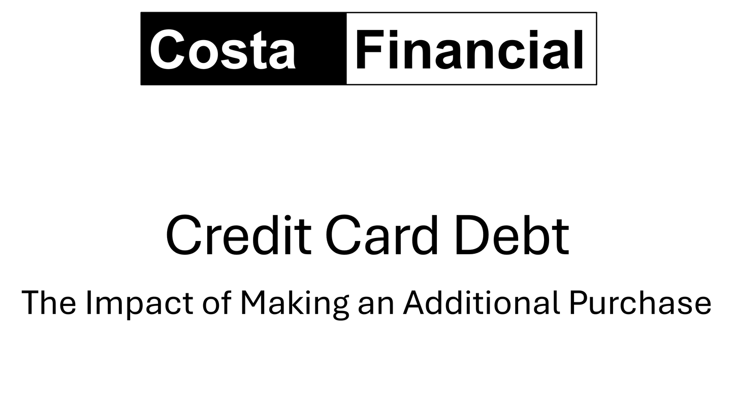 The Impact of Extra Purchases When Carrying a Balance on a Credit Card